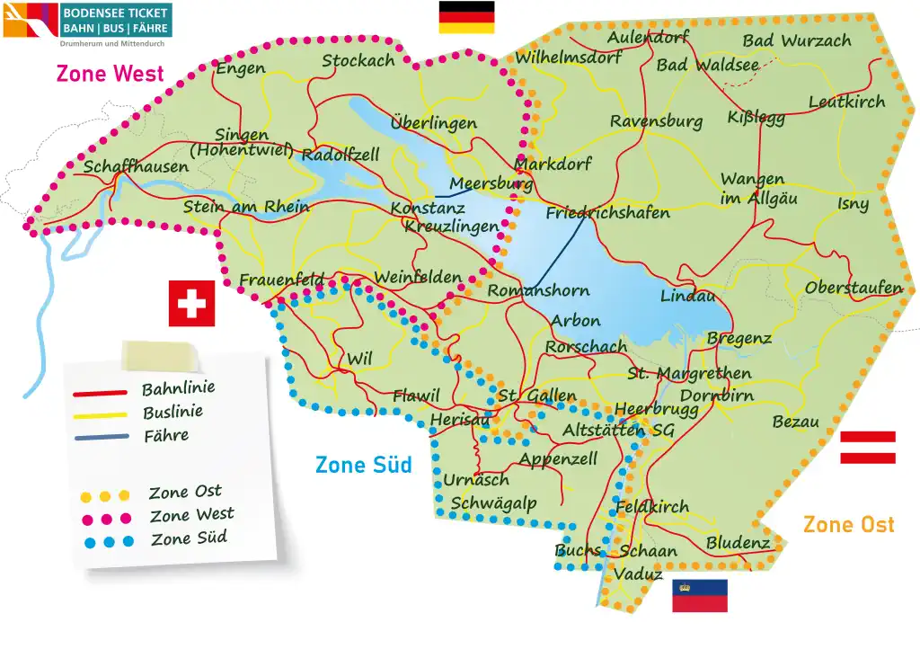 Gästekarten rund um den Bodensee