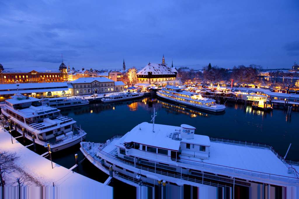 Winterschiffe im Konstanzer Hafen | Bildnachweis: Internationale Bodensee Tourismus GmbH | Achim Mende